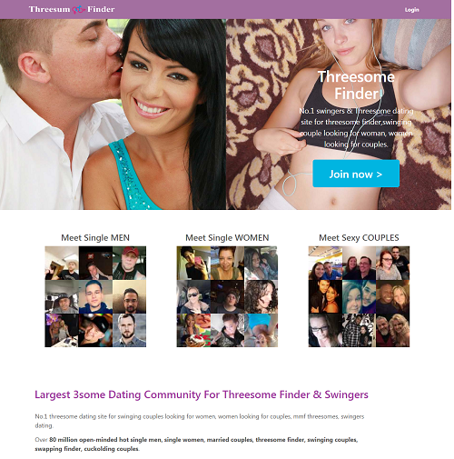 ThreesomeFinder.com - find a threesome on NO.1 threesome dating site